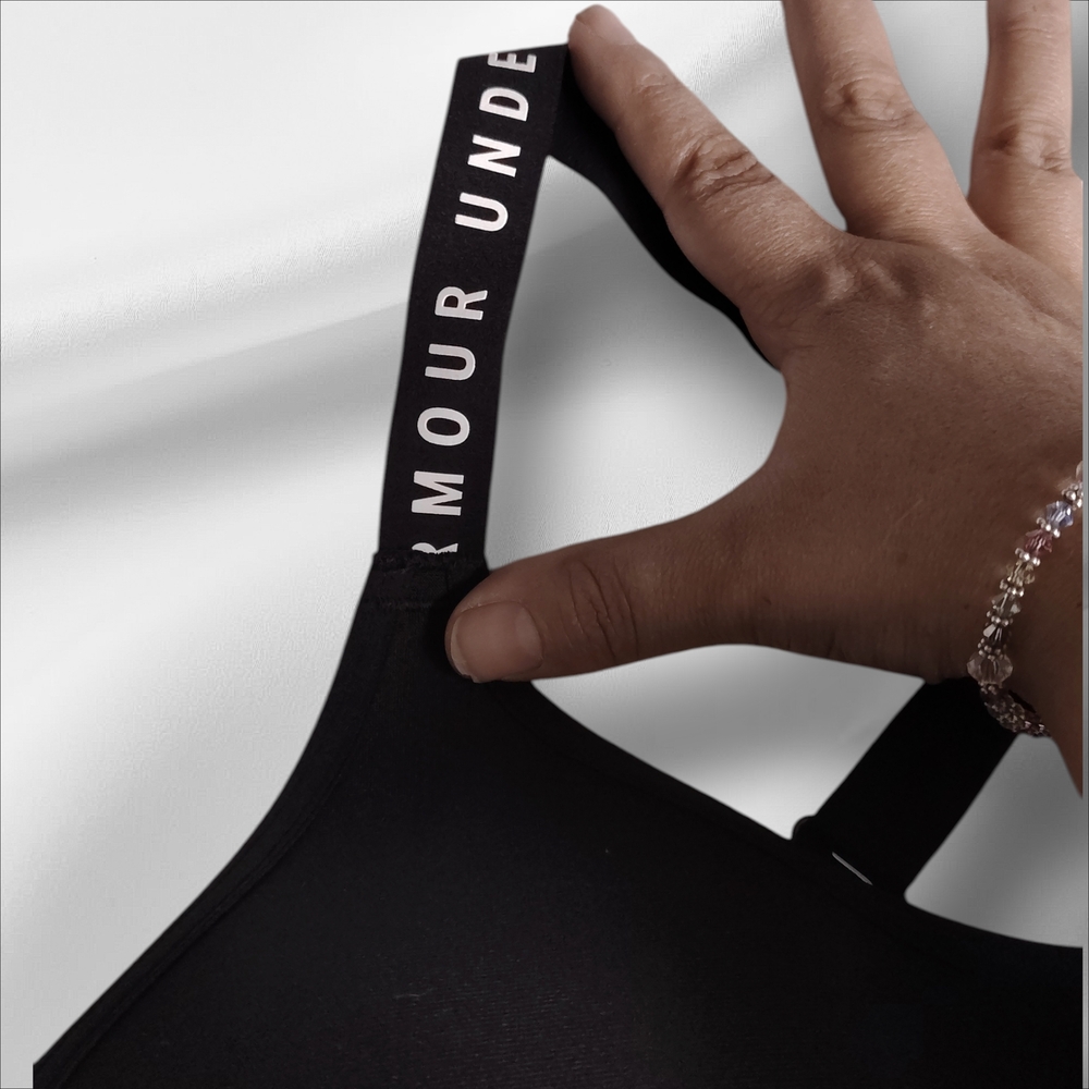 Under Armour Black Cross-Strap Low-Impact Sports Bra - Picture 3 of 7